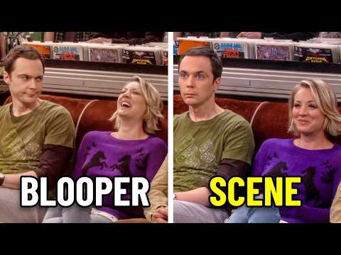 Big Bang Theory Bloopers vs. the Actual Scene