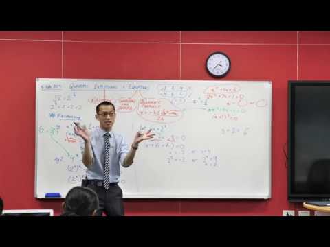 Quadratic Factorisation (3 of 3: Interpreting quadratic solutions)