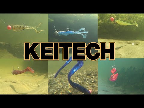 Silicone KEITECH, a game of bait under water.