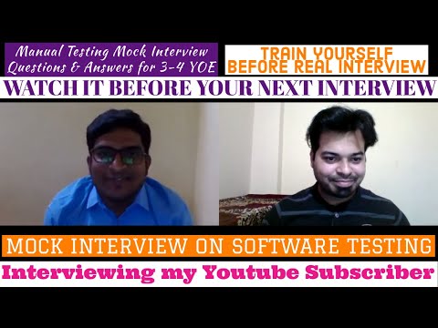Mock Interview Skill-Manual Testing YOE-3-4 | Interviewing my Subscriber