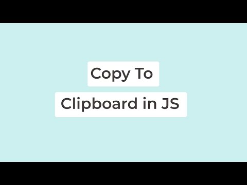 Copy To Clipboard In Javascript | Click To Copy Button