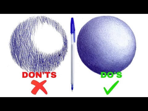 Transform Your Drawings with Ballpoint Pen Shading Technique