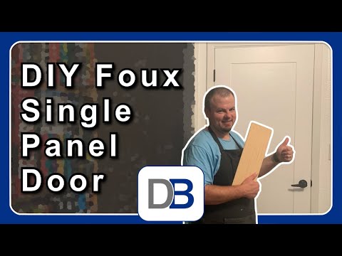 Make Your Own Fake Panelled Door With Plywood!