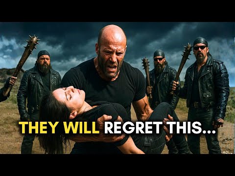 20 Bikers Attacked the Quiet Farm Girl — Then Jason Statham Taught Them an Unforgettable Lesson.