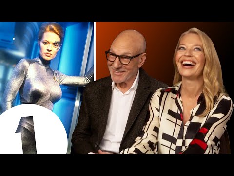 "A catsuit?! How provocative!" Picard's Sir Patrick Stewart on Jeri Ryan's Star Trek uniform.