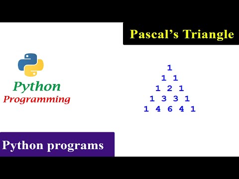 Pascal's Triangle | Python Pattern Programs