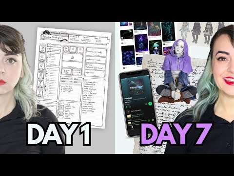 I did a 7-day D&D character development challenge