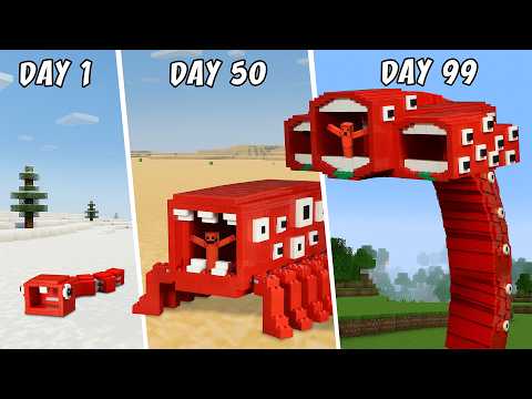 Lego Three - Head Train Eater Evolved Escaping Challenge in Minecraft