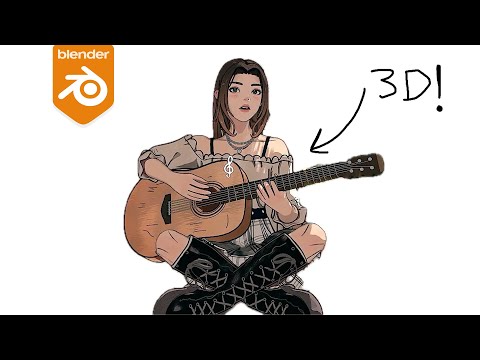 How I Made This Beautiful 2D Looking Animation in Blender!