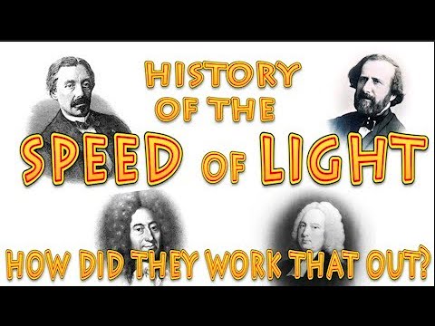 history of the speed of light and how its speed was determined