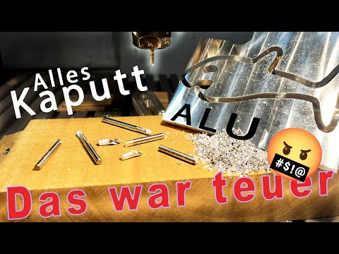 Aluminium fräsen CNC | So gehts nicht 😡