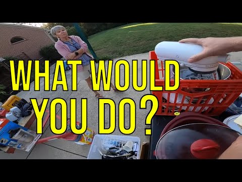 BIZARRE GARAGE SALE INTERACTION!