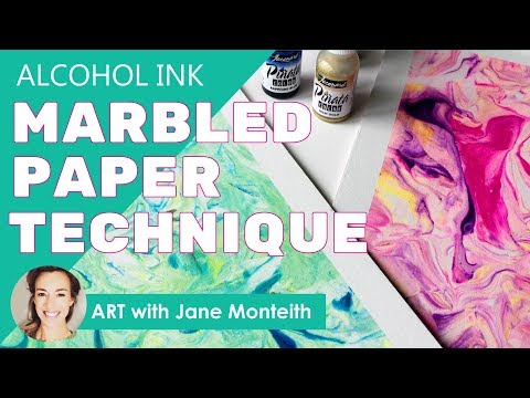 Alcohol Ink Marbled Texture Papers
