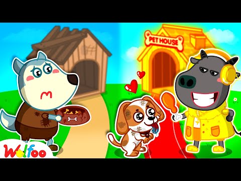 Rich vs Poor Owner: Puppy Learns a Lesson About True Love | Wolfoo New Episode 2025