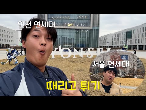 친구 뒷통수 때리고 인천 연세대로 튀기ㅋㅋㅋ