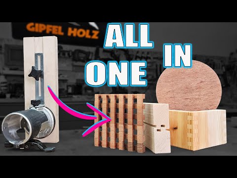 Geht das? All in One Fräsvorrichtung - Saubere Holzverbindungen - Fingerzinken - Kreise und mehr