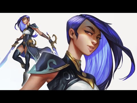 Meet NIRETSA! ❄️ Digital Painting Tutorial - Sketch to Finish with Commentary