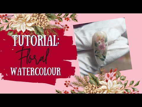 How to: Watercolour Floral Nail Art