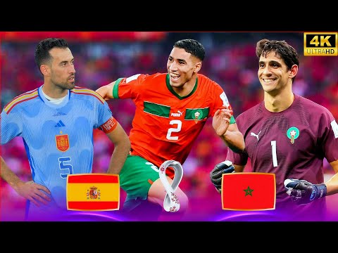 عندما زأر الأسود في قطر.. ملخص المغرب وإسبانيا (تألق بونو الأسطوري) بتعليق خليل البلوشي 🔥🇲🇦