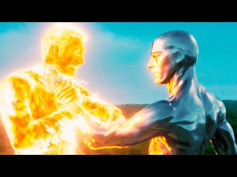 Silver Surfer vs Human Torch - Fantastic Four: Rise of the Silver Surfer (2007) Movie Clip HD