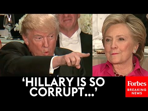 FLASHBACK: Trump Shocks Crowd With Roast Of Hillary Clinton At Al Smith Dinner On This Date In 2016