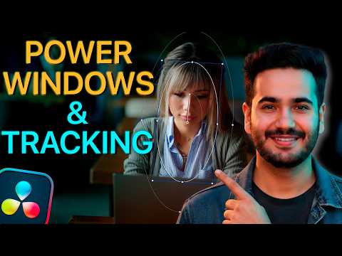 Mastering COLOR GRADING with POWER WINDOWS and TRACKING Techniques in DaVinci Resolve
