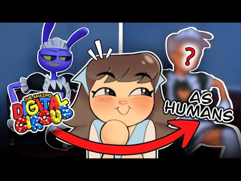 DRAWING THE AMAZING DIGITAL CIRCUS CHARACTERS AS HUMANS! (speedpaint, pomni, jax, gangle, ragatha)