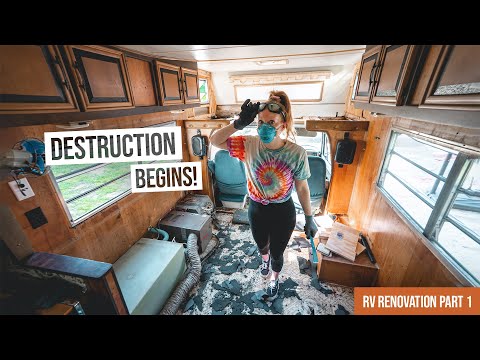 Vintage RV Renovation BEGINS!β¦ And We Have No Idea What Weβre Doing π³