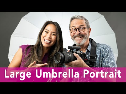 Portrait Tutorial - Tips on How To Use a Large Umbrella