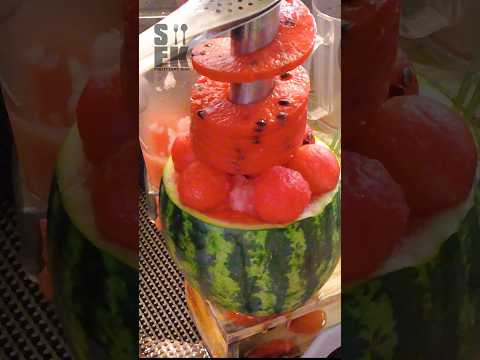 Amazing! Thai Watermelon Dessert #streetfoodking #sfk #shorts