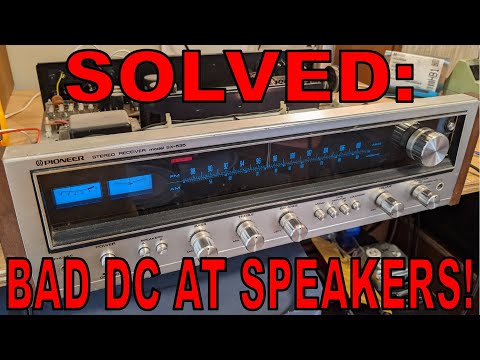 Diagnosing a Pioneer SX-535: High DC Voltage at Speaker Terminals!