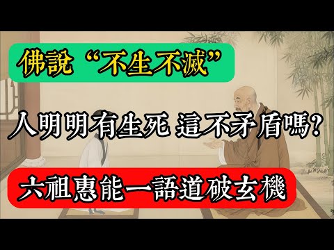 The Buddha said "neither born nor dying," yet humans clearly experience birth and death—isn't thi...