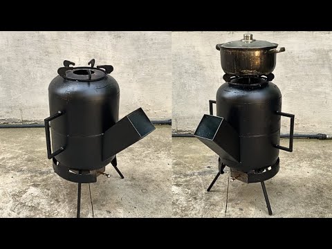 DIY - Craftsman's Ideas / How To Make A Wood Stove With An Old Gas Bottle, Fast And Super Effective!