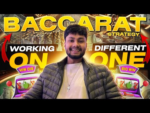 Video Baccarat: Live action, with Hit And Run Strategy Explanation.