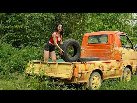 Genius Girl Restores a Pickup Truck Abandoned for Years – Will It Run Again?