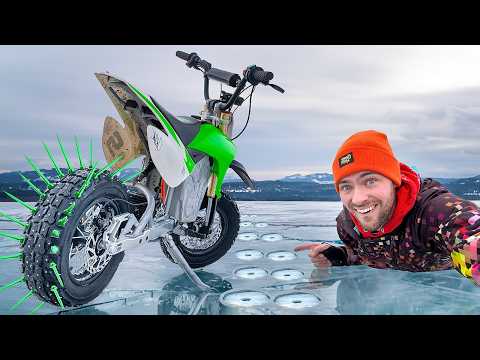 I Built a Dirt Bike that can Ride on Ice!
