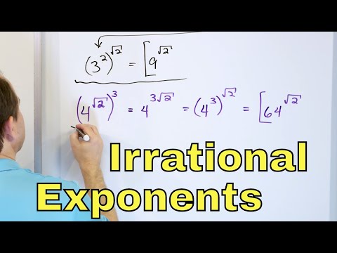 05 - Simplify Irrational Exponents, Part 1 (Radical Exponents, Powers, Pi & More)