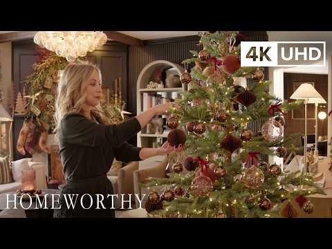 CHRISTMAS HOUSE TOUR l A Vintage Christmas Transforms This Moody Michigan Home l 4K