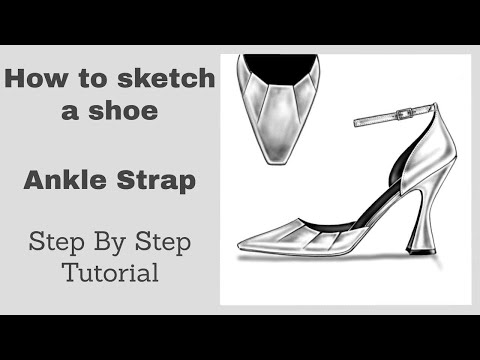 How to sketch an Ankle Strap Pump