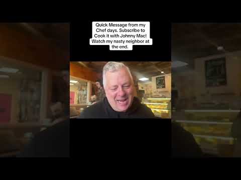 A message from the Cook it with Johnny Mac Studio. Go easy on the Partying. Capeesh?