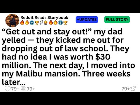 “Get out and stay out!” my dad yelled — they kicked me out for dropping out of law school...