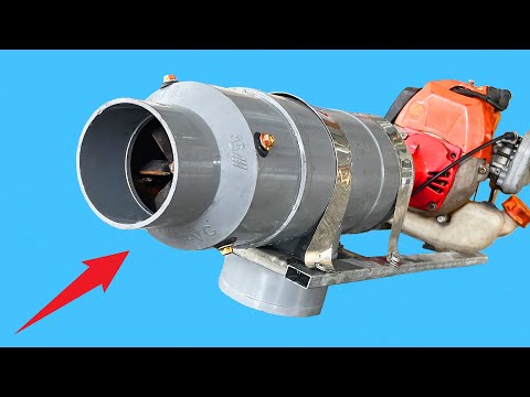 No one believes it but it really works! Turn a Lawnmower into a Boat Jet Engine with PVC Jet System