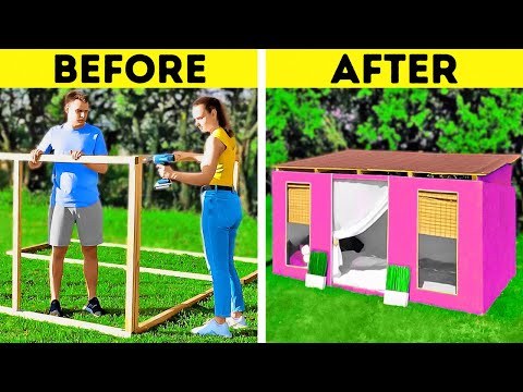 Wooden Board Transformation Into A Cute House || Incredible DIYs For Your Backyard