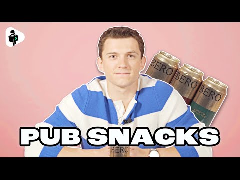 Tom Holland RANKS Classic British PUB SNACKS 🤣 | Tom Holland Interview