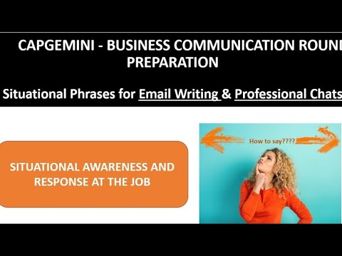 Capgemini Communication Skills Practice | Email & Chat Round Preparation (part 1)