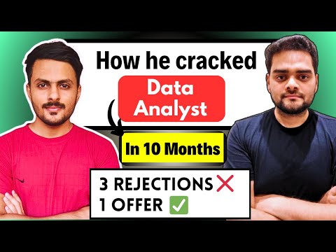 How he became a Data Analyst in 10 Months | Salary- Rs X,00,000😲
