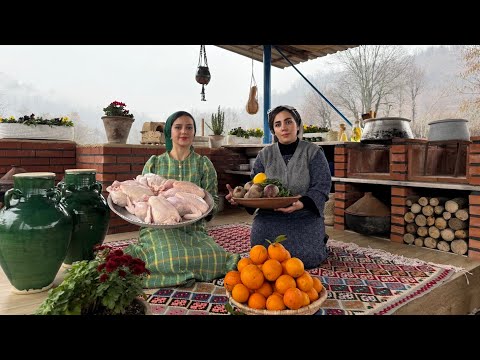 the best recipe for barberry rice with chicken and oranges with pickled beetroot seasoning.