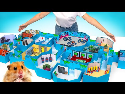 How To Make THE SKELD For A Hamster | Among Us Craft