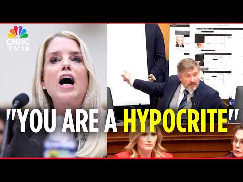 WATCH: Rep. Massie Tells Pam Bondi He Caught Her "RED HANDED" Over Les Wexner Redaction | N18G
