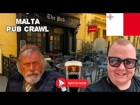 Belfast - Malta Pub Crawl - Can you get a good Pint of Guinness in Malta ?🍻 🇲🇹 (Oliver Reed)